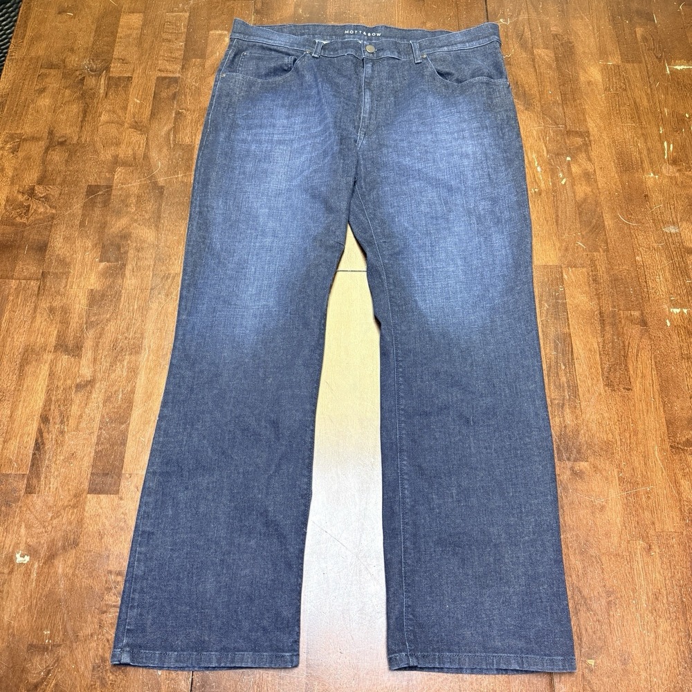 Mott & Bow Jeans‎ Mens 40x32 Dark Blue Denim Pants Straight Crosby Flex Stretch